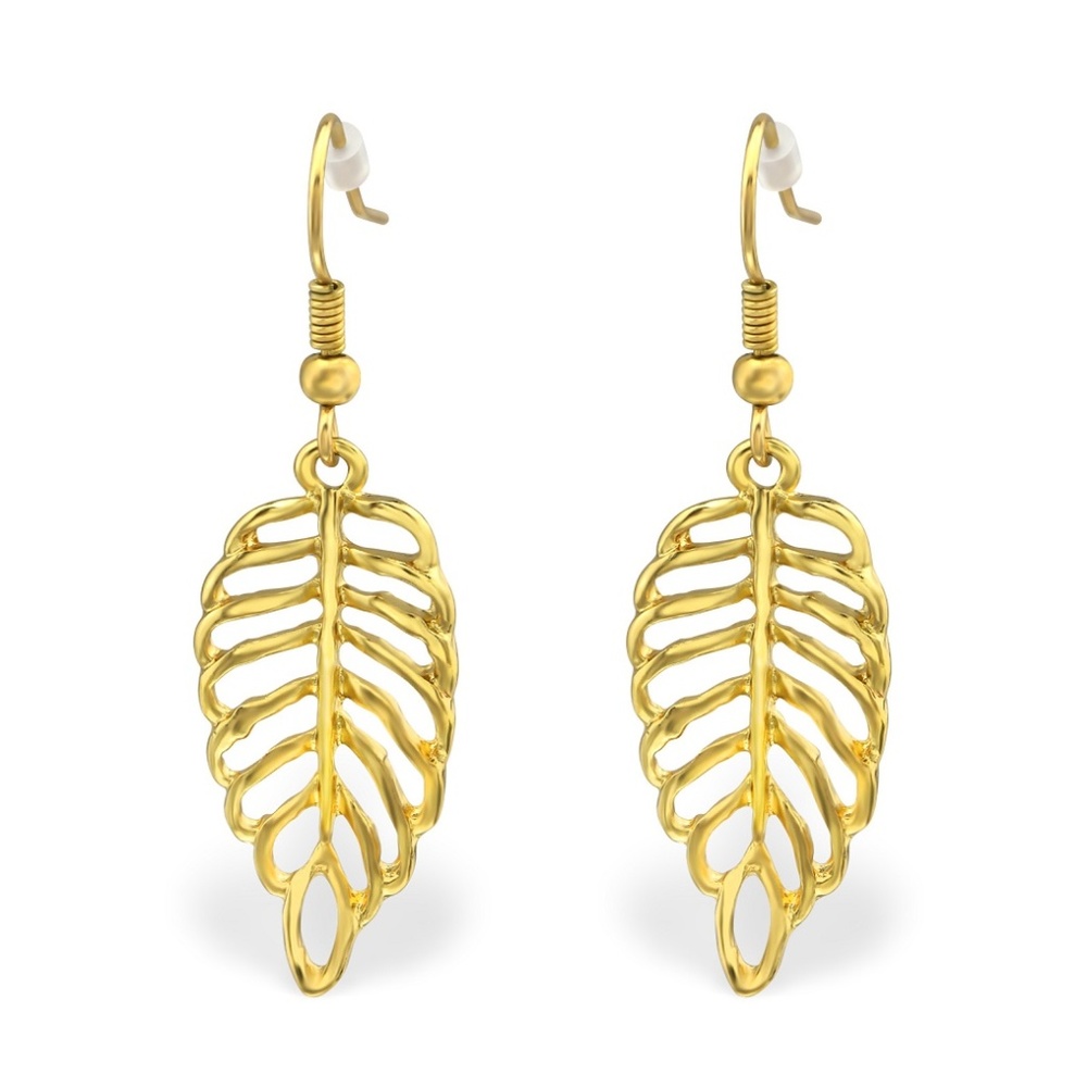 Leaf Earrings High Quality Gold Plated